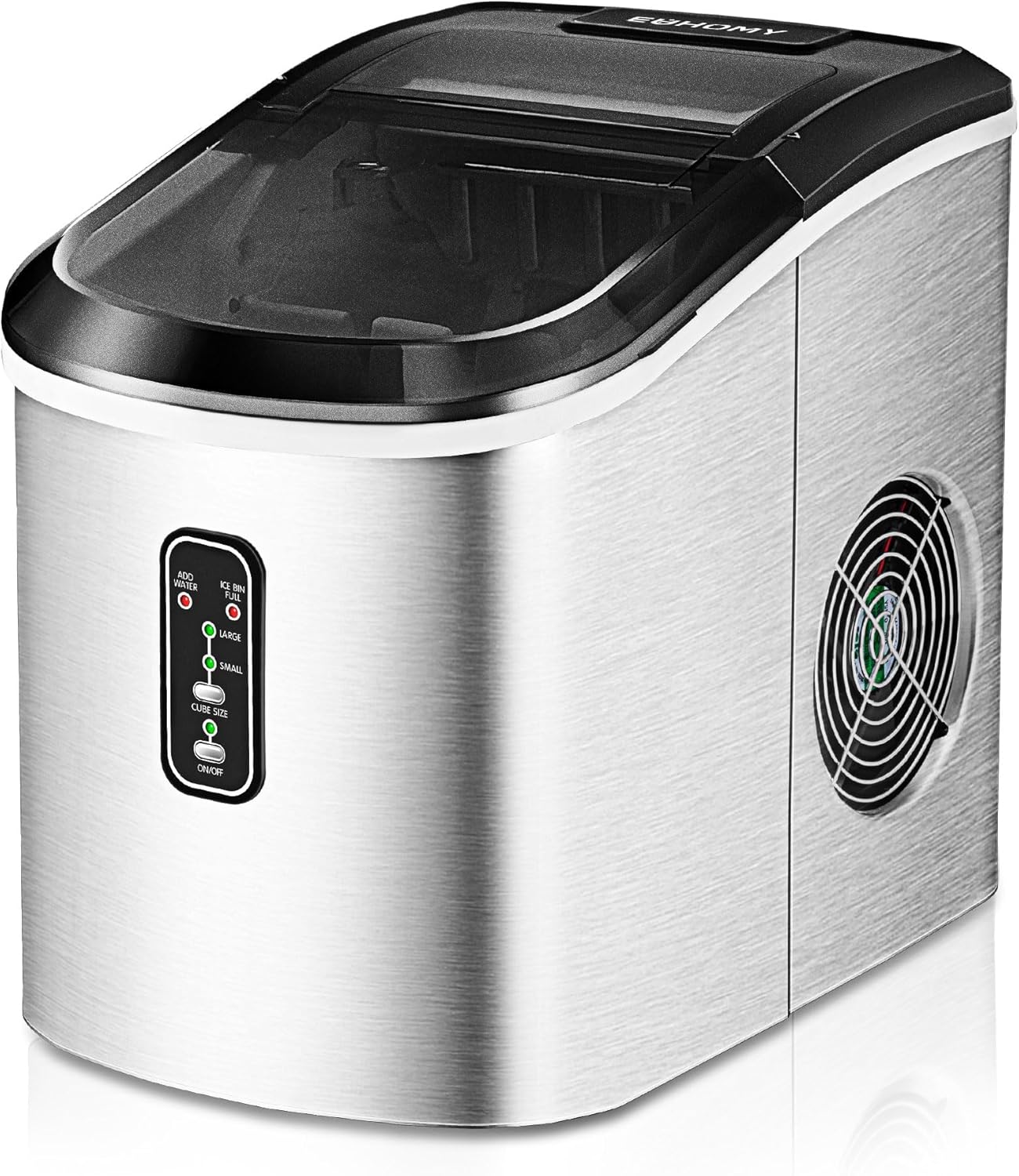 🥶 Euhomy Nugget Ice Maker – 34 lb/Day Sonic Ice Machine | Ready in 6 Min 🎉